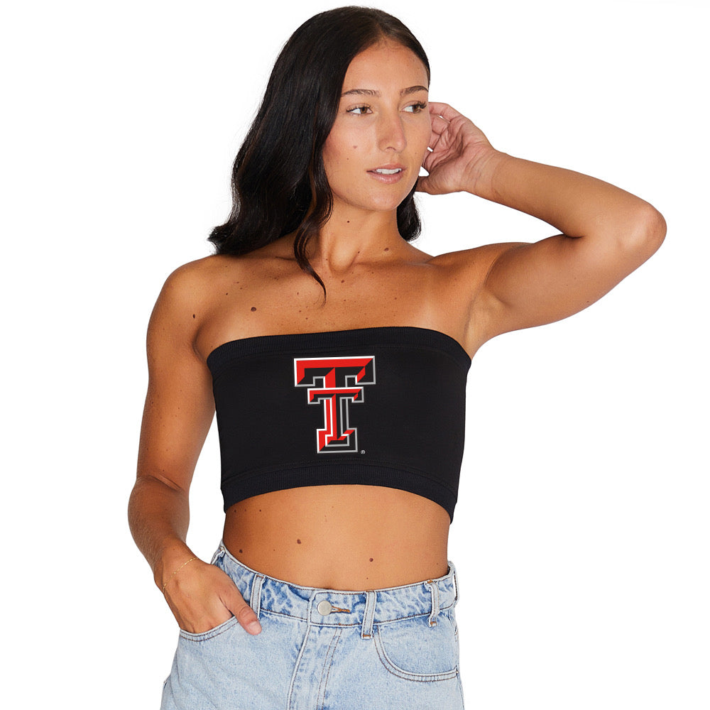 Texas Tech Black Bandeau Top