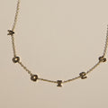 Texas A&M University "AGGIES" Initial Necklace
