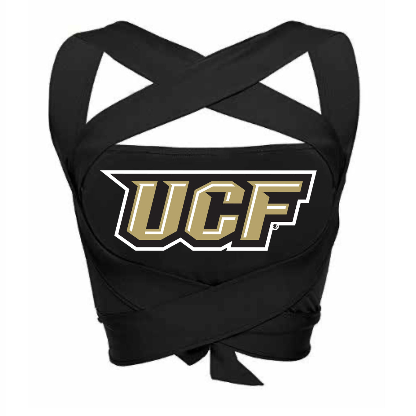 UCF Black Multiway Bandeau Top