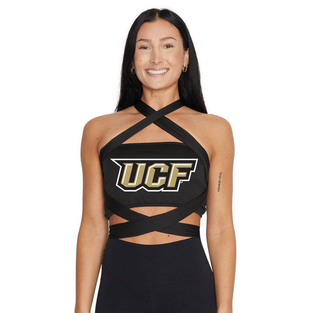 UCF Black Multiway Bandeau Top