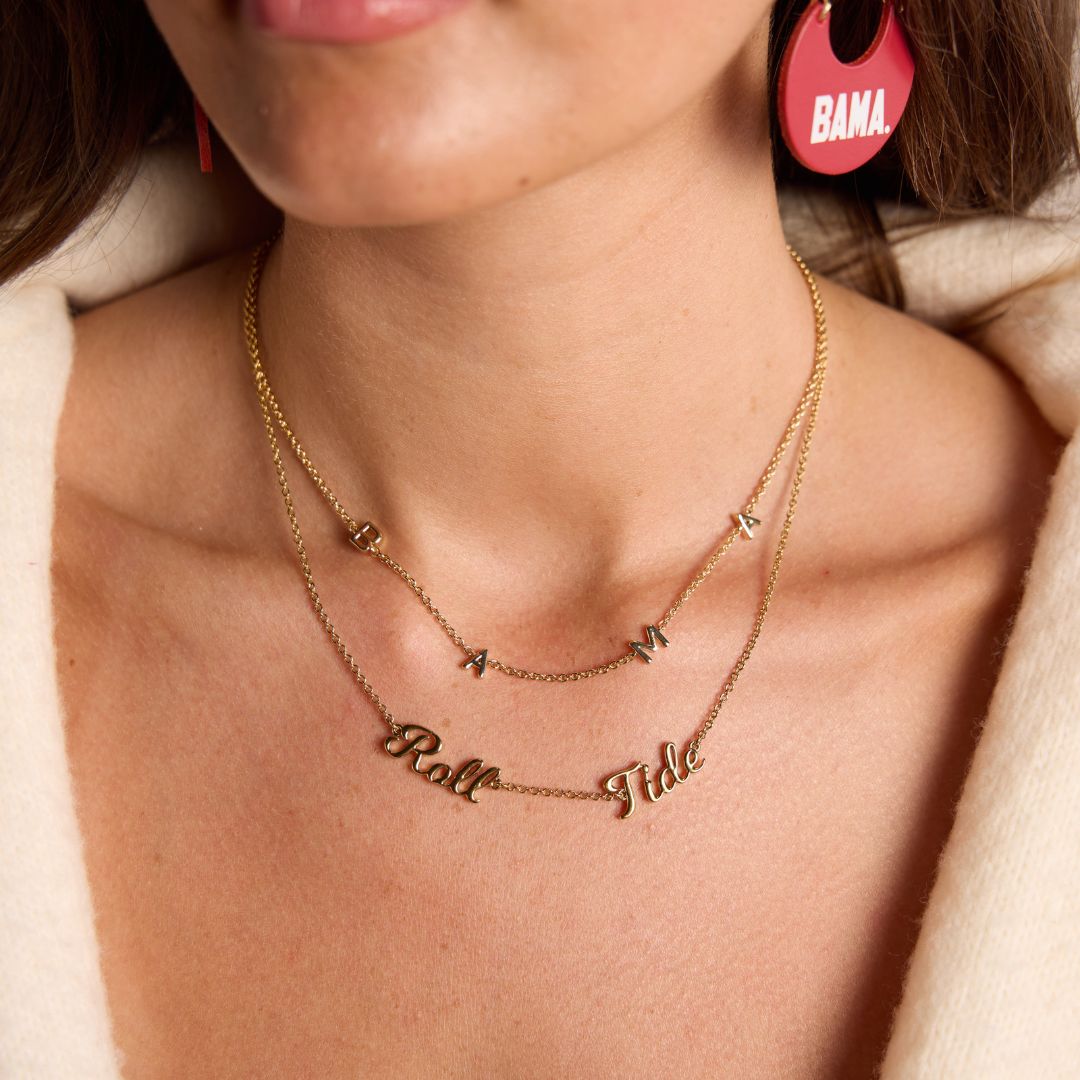 University of Alabama Roll Tide Script Necklace