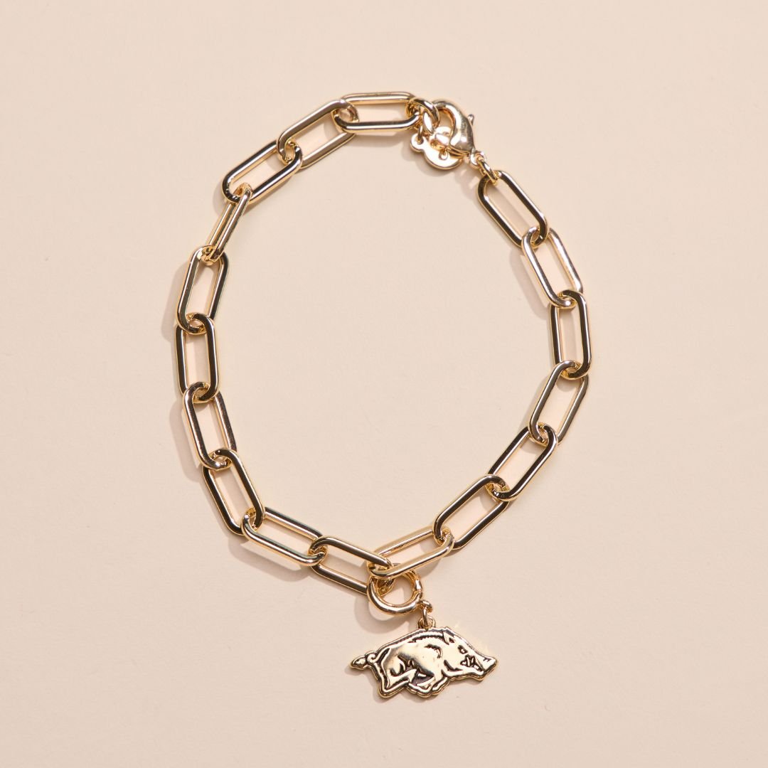 University of Arkansas Charm Bracelet