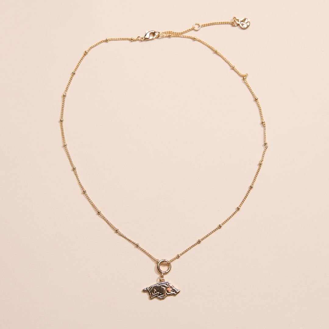 University of Arkansas Charm Necklace