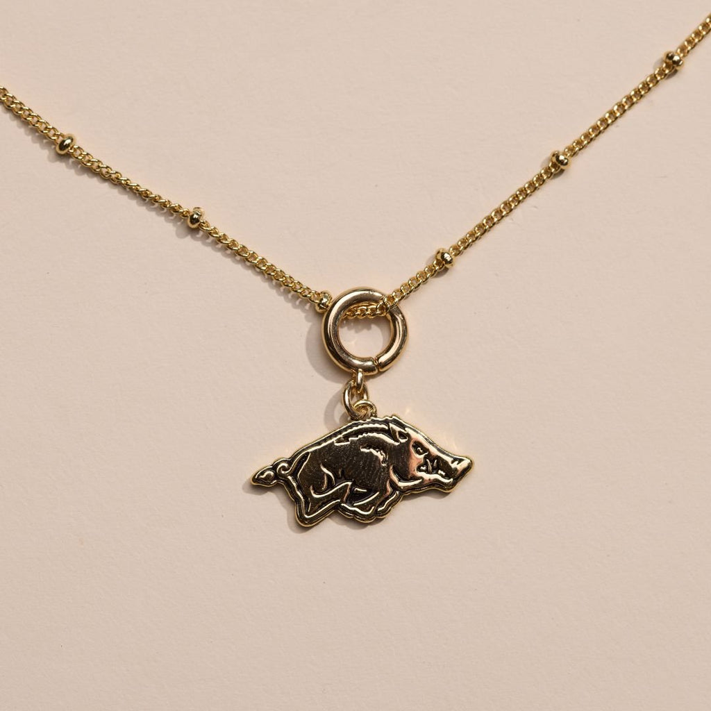 University of Arkansas Charm Necklace