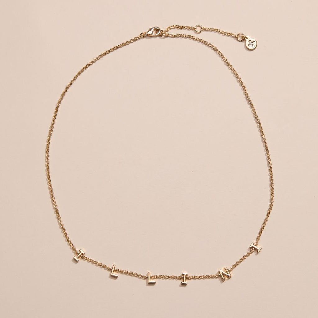 University of Illinois "ILLINI" Initial Necklace