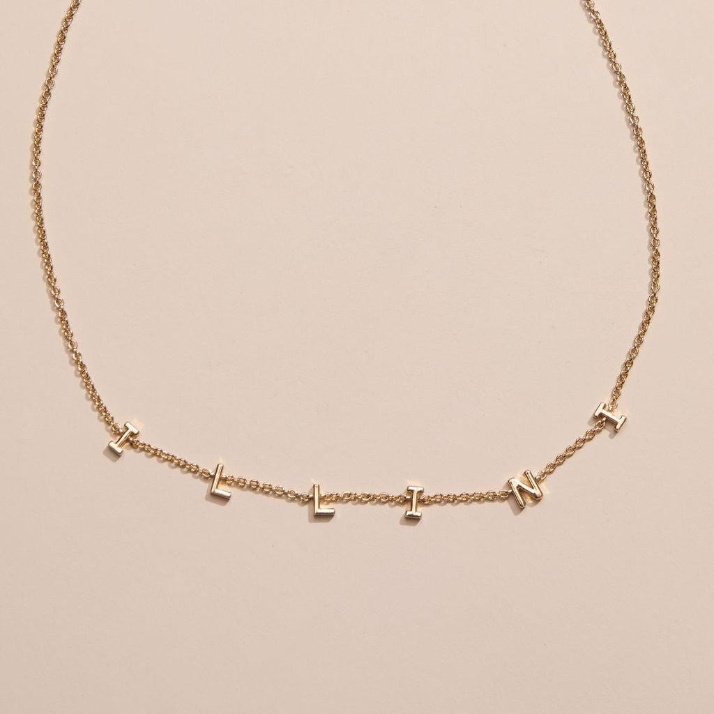 University of Illinois "ILLINI" Initial Necklace