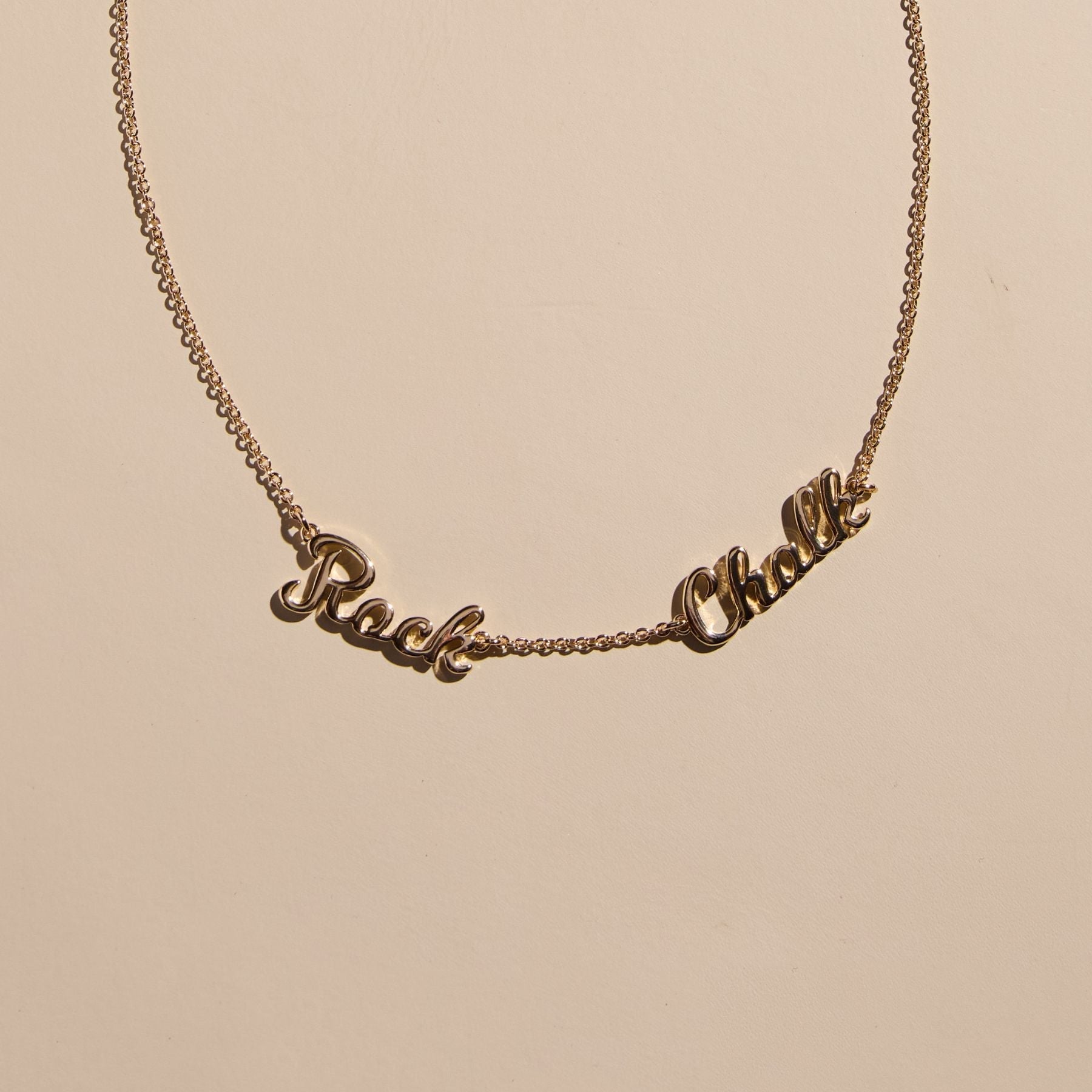 University of Kansas "Rock Chalk" Necklace