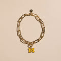 University of Michigan Charm Bracelet