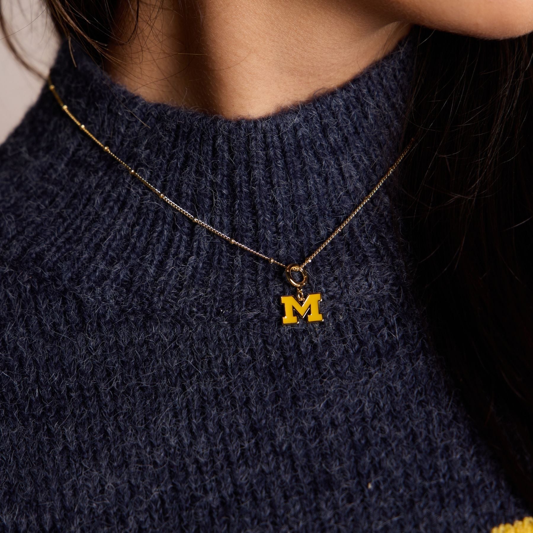 University of Michigan Charm Necklace