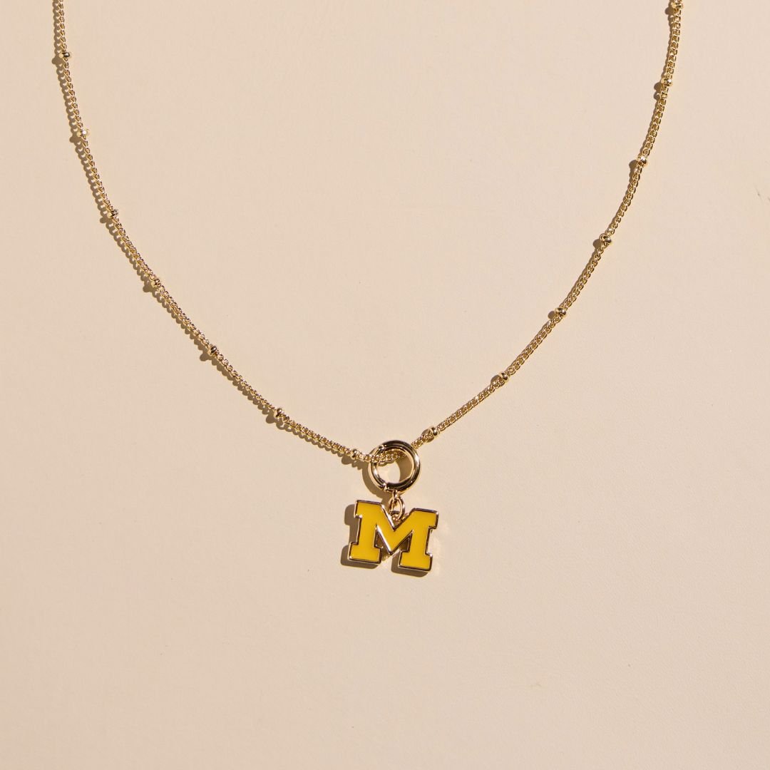 University of Michigan Enamel Charm