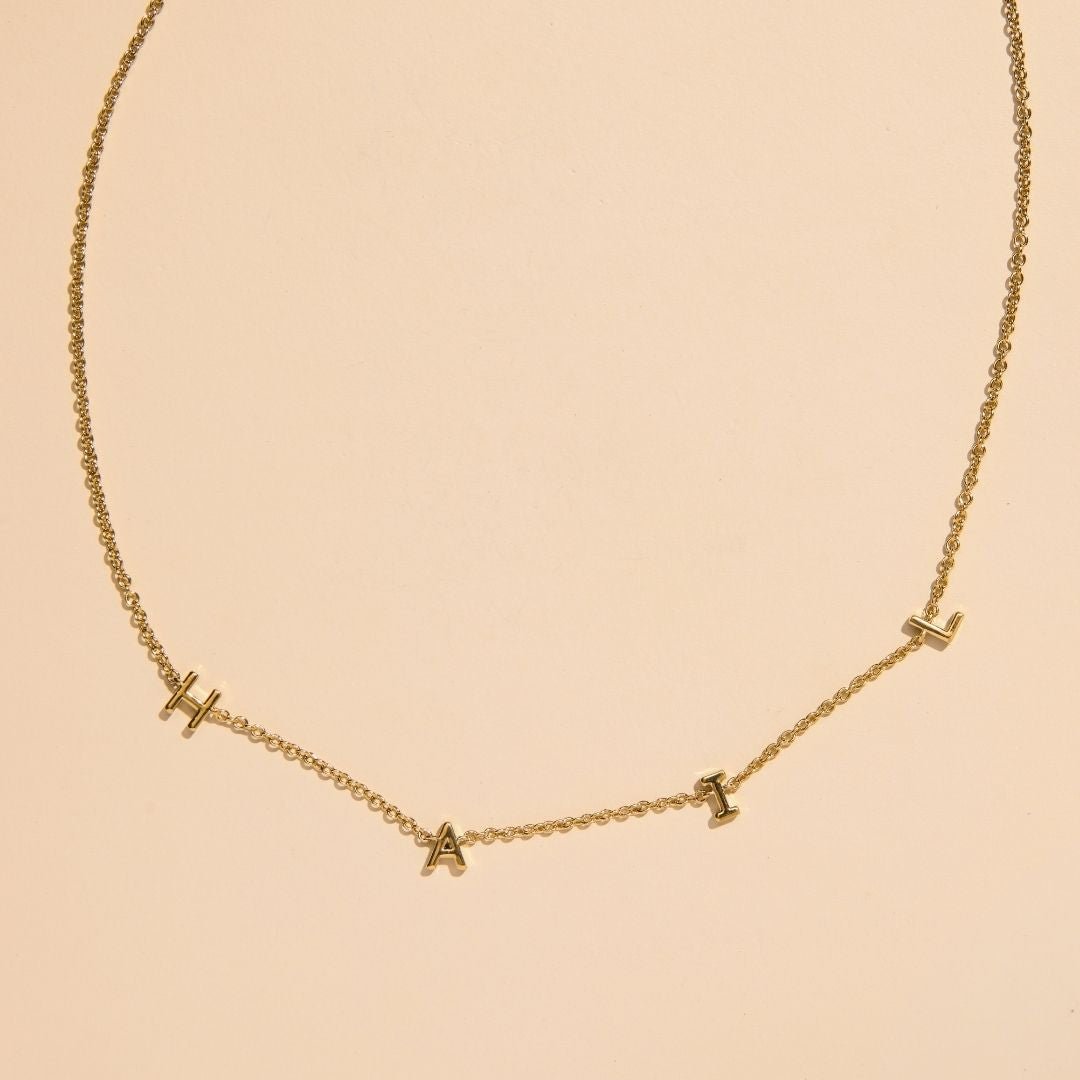 University of Michigan "HAIL" Initial Necklace