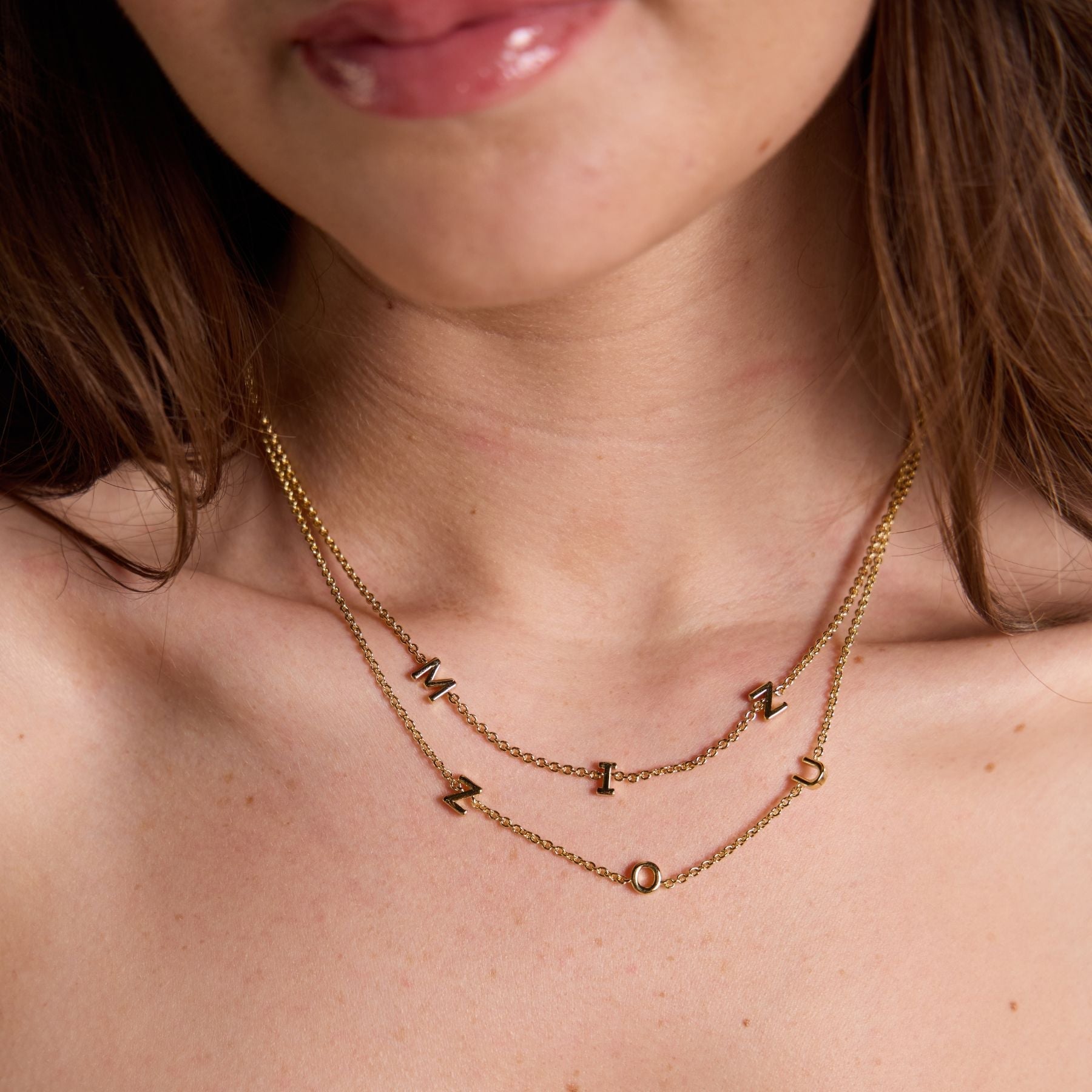 University of Missouri MIZ Initial Necklace