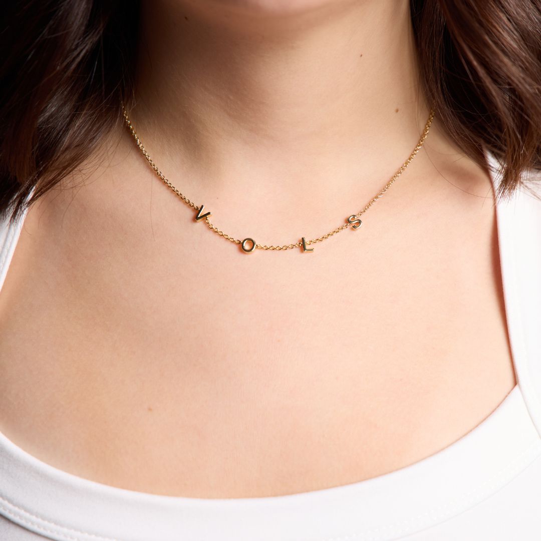 University of Tennessee VOLS Initial Necklace