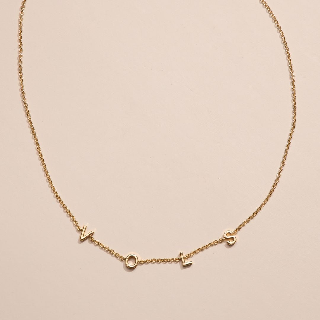 University of Tennessee VOLS Initial Necklace