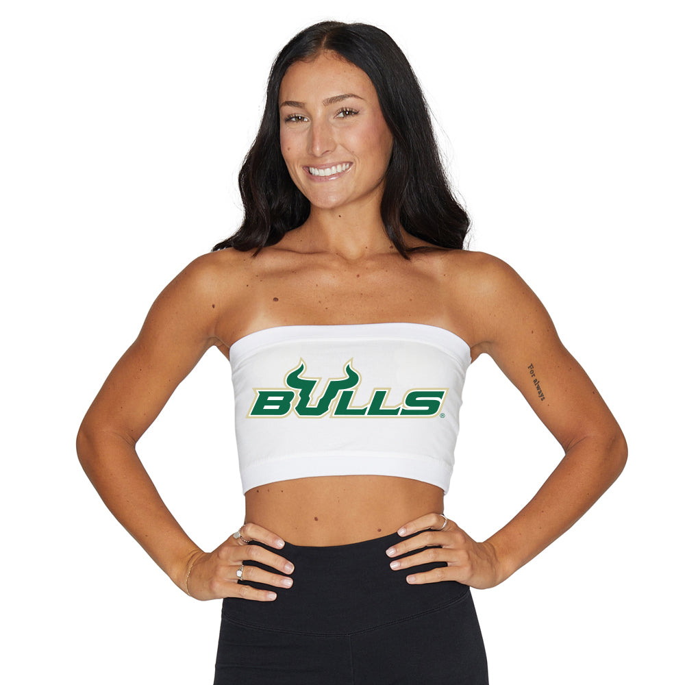 USF White Bandeau Top