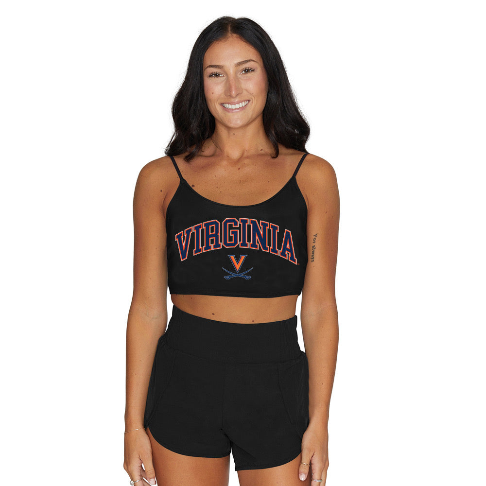 Virginia Cavaliers Black Spaghetti Tank