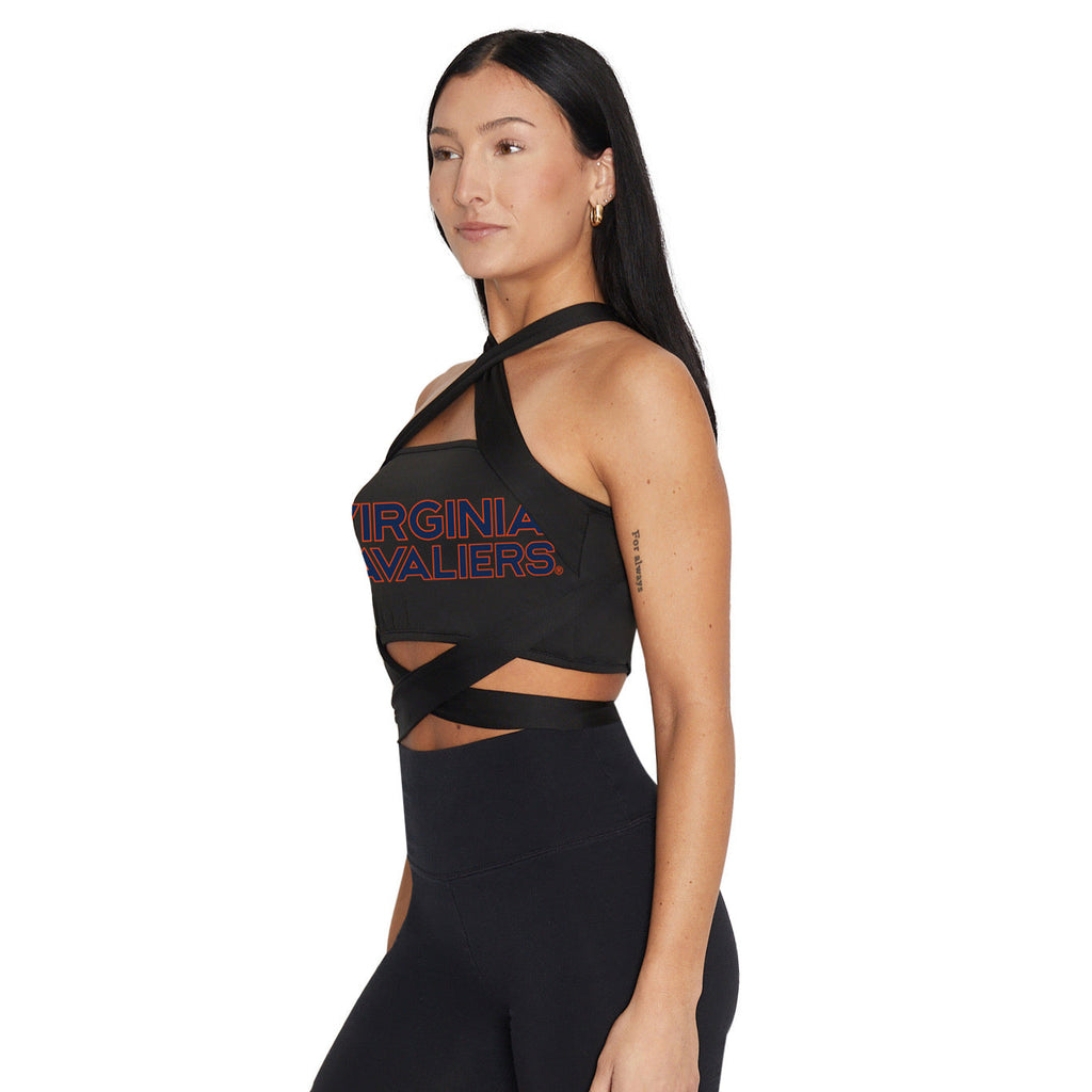 Virginia Cavaliers Black Multi Way Bandeau Top