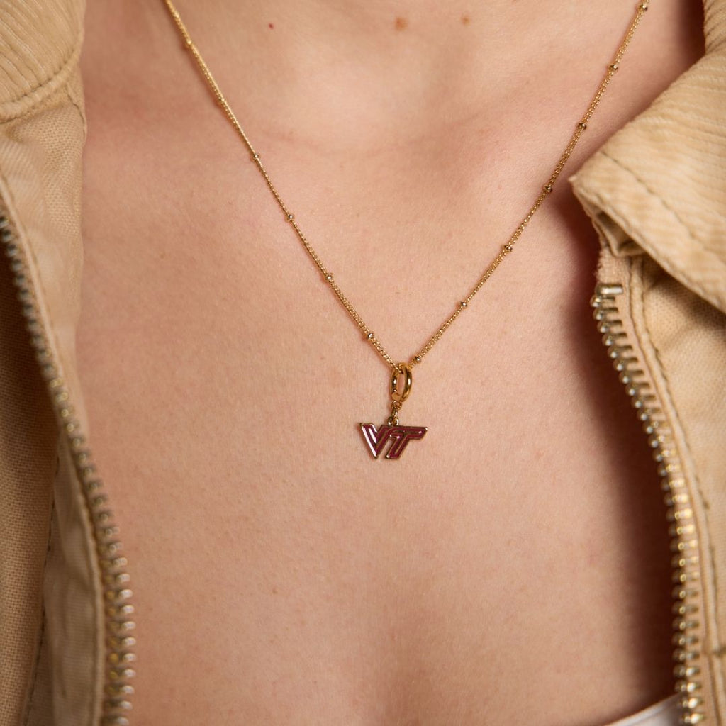 Virginia Tech University Logo Charm