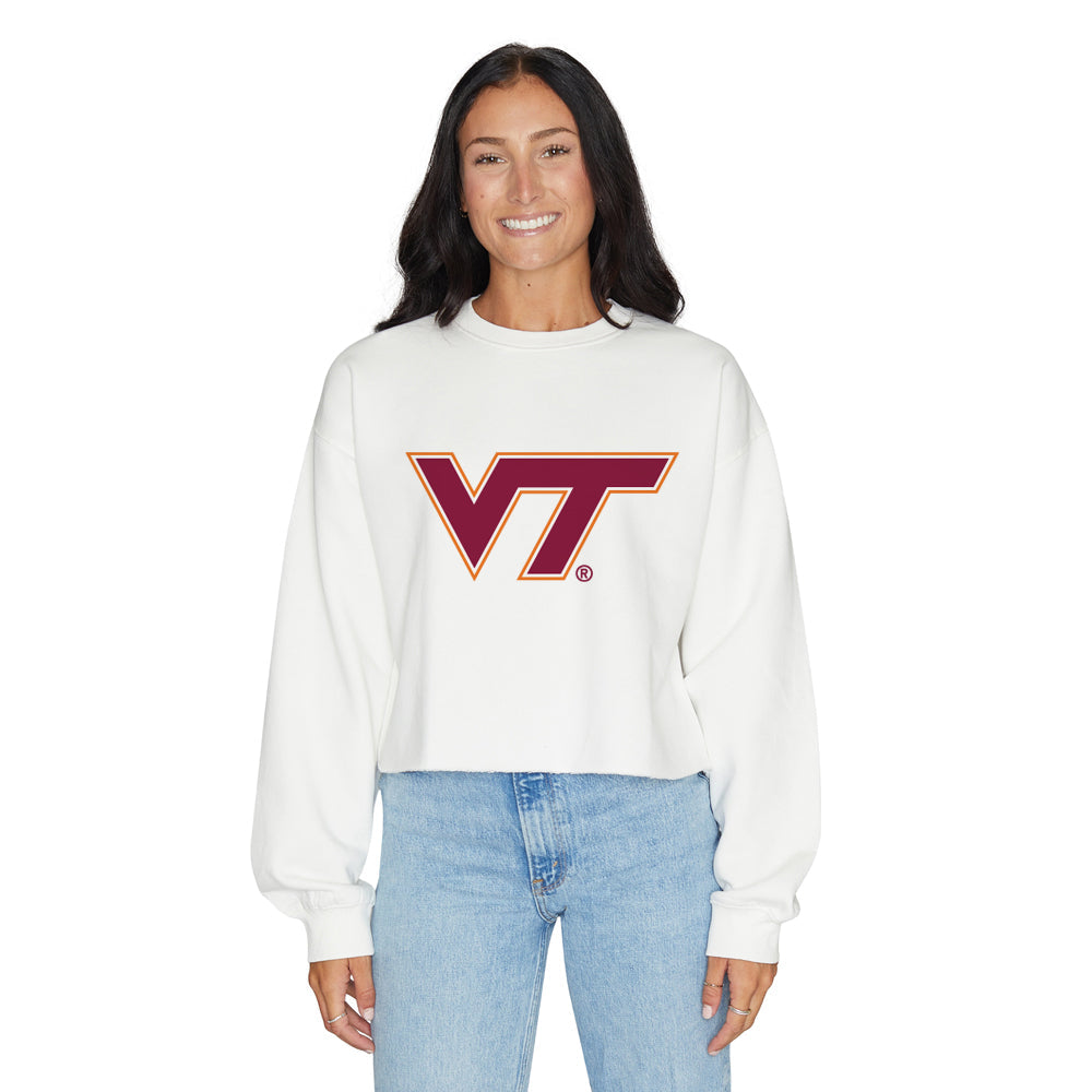 Virginia Tech White Crewneck
