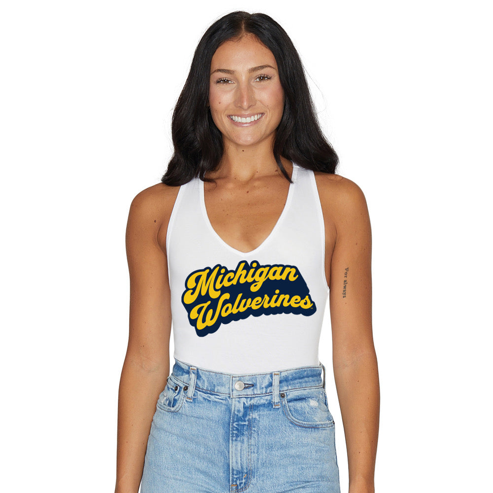 University of Michigan White Bodysuit