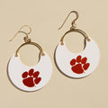 White Clemson University Paw Print Ninas