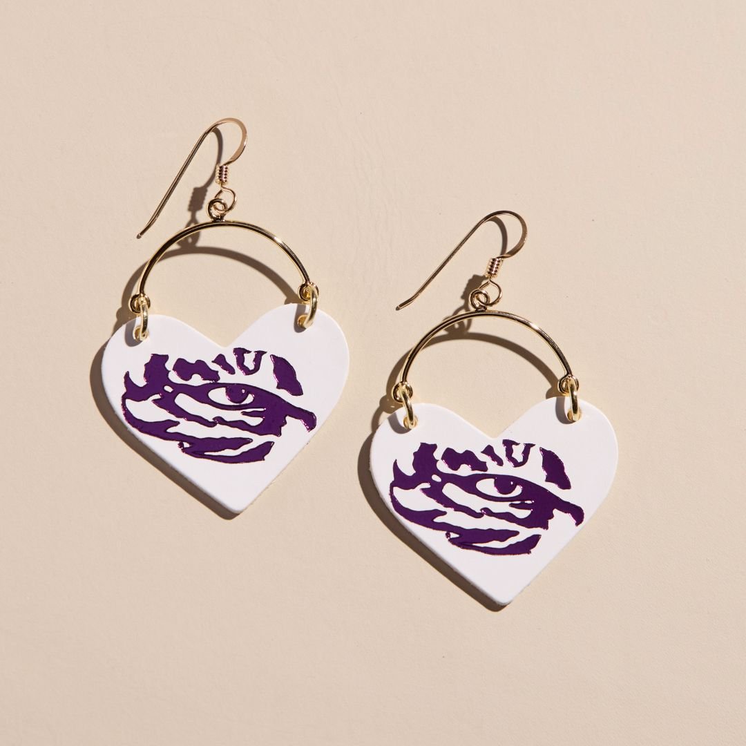 White LSU Tigers Eye Lover