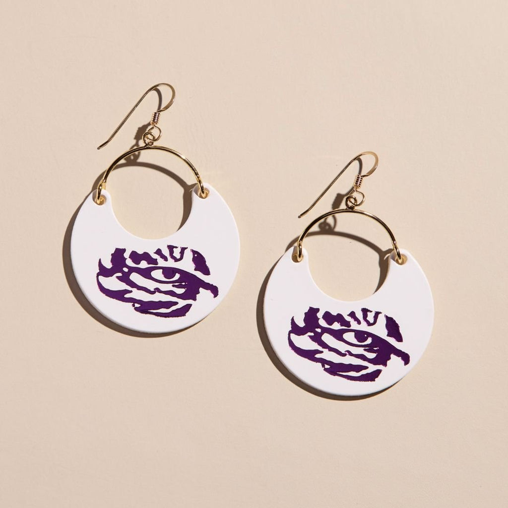 White LSU Tigers Eye Ninas