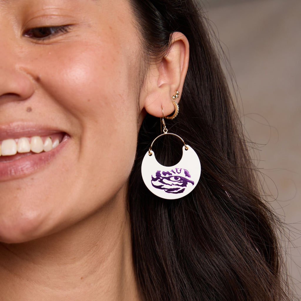 White LSU Tigers Eye Ninas