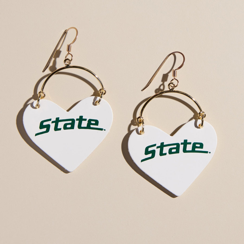 White Michigan State University Lover