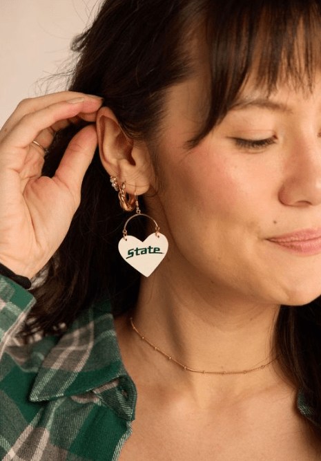 White Michigan State University Lover