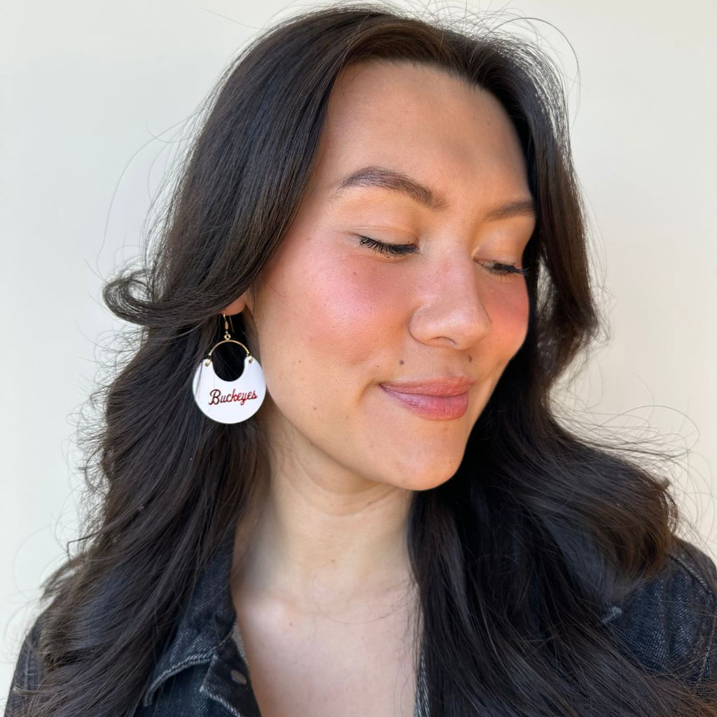 White Ohio State University Buckeyes Nina