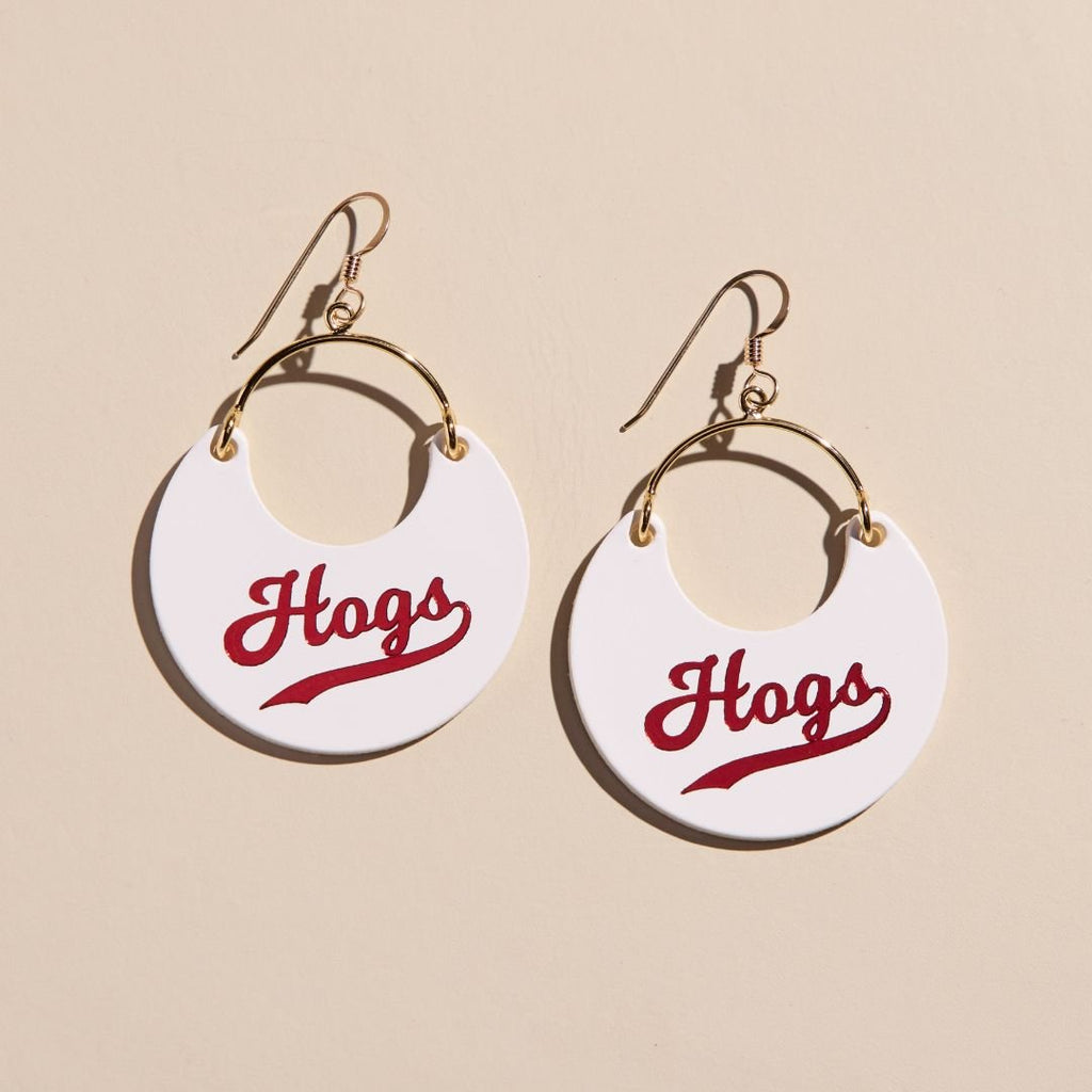 White University of Arkansas Hogs Ninas