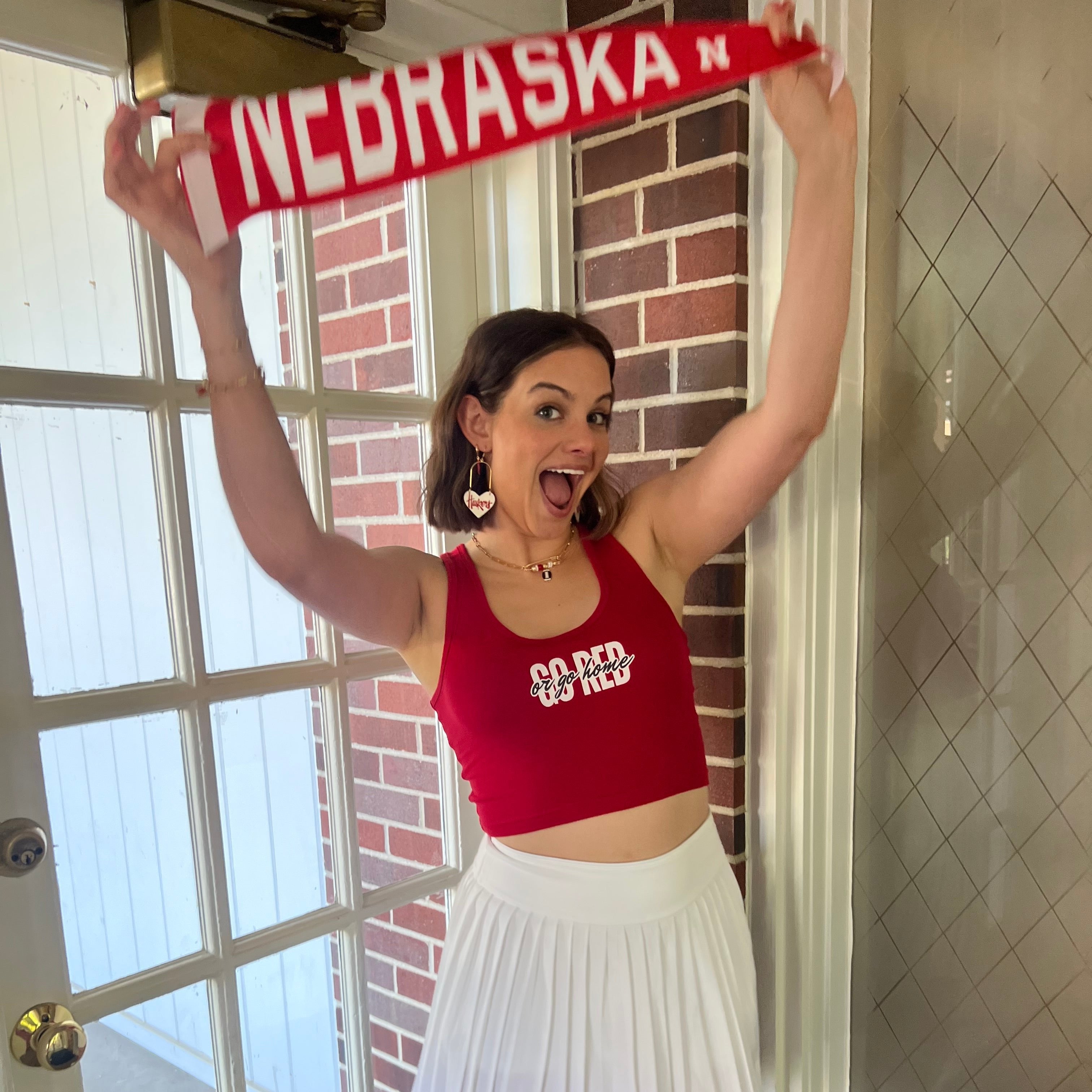 White University of Nebraska Huskers Heartthrobs