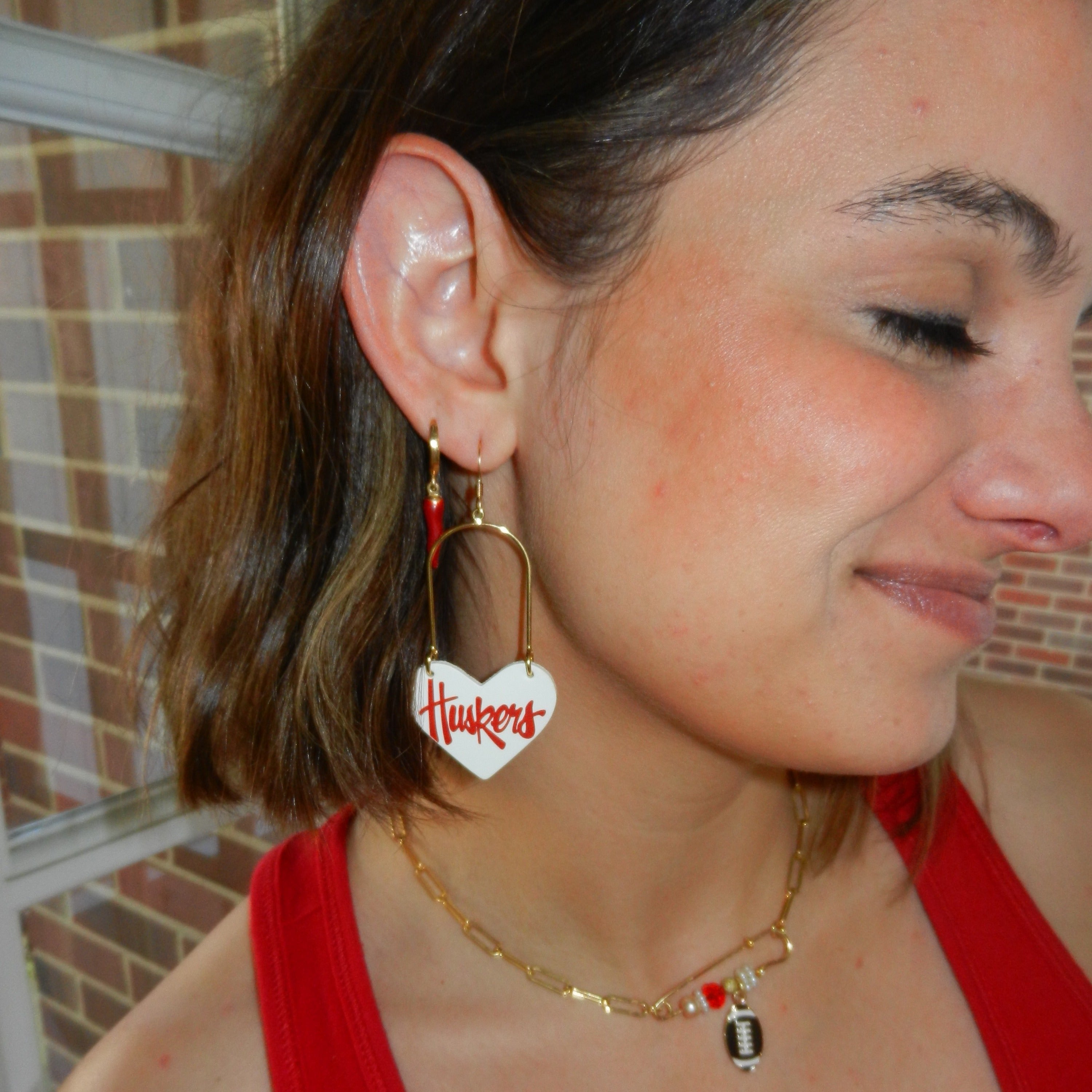 White University of Nebraska Huskers Heartthrobs