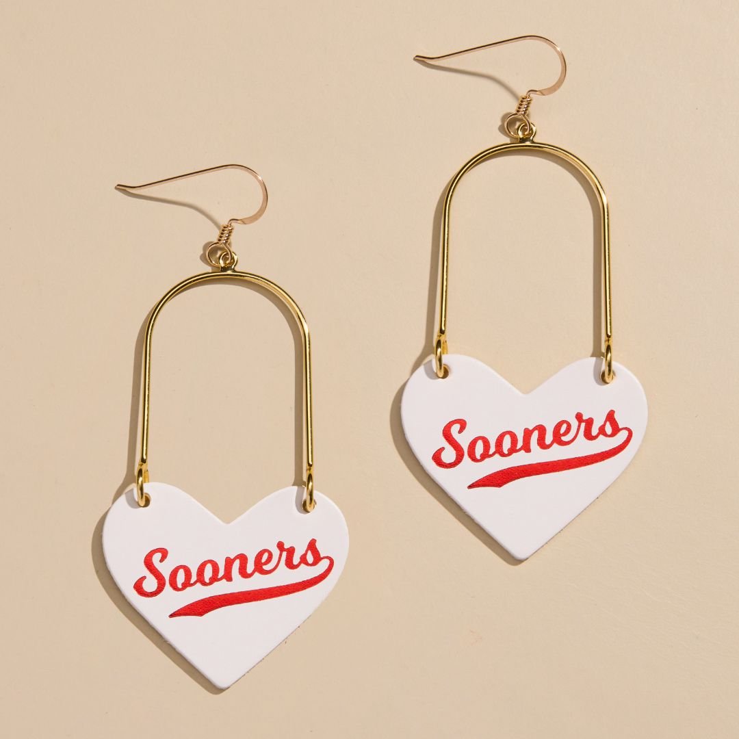 White University of Oklahoma Sooners Heartthrobs