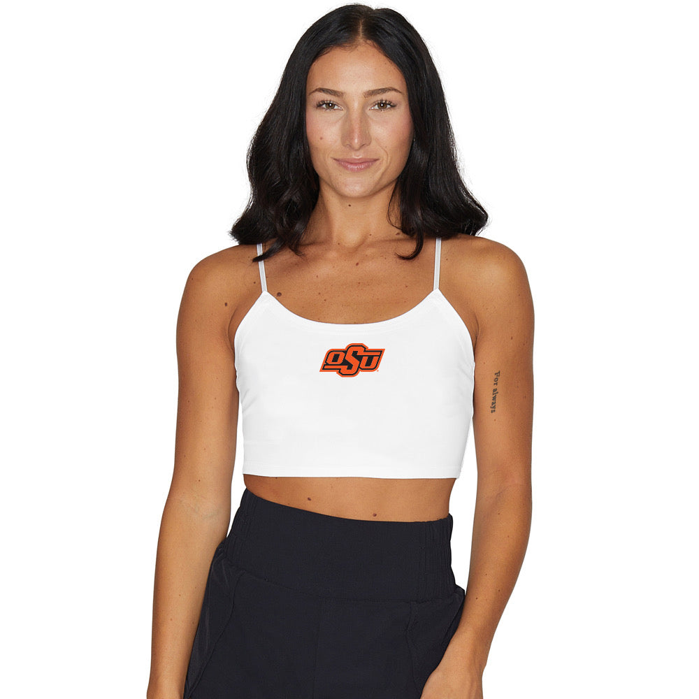 Oklahoma State White Spaghetti Tank