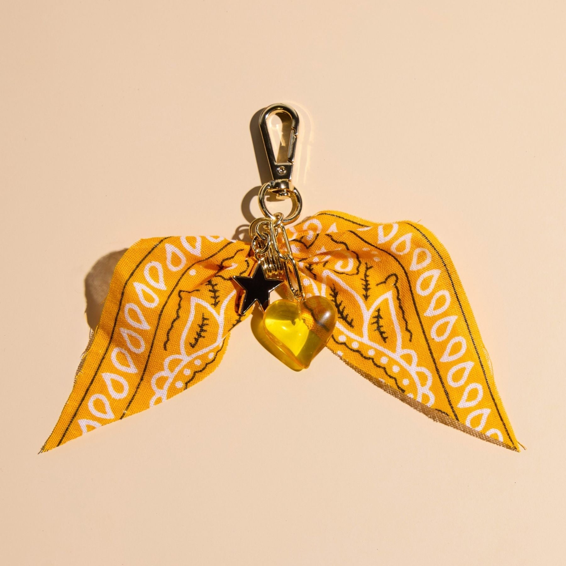 Yellow Bandana Bag Charm