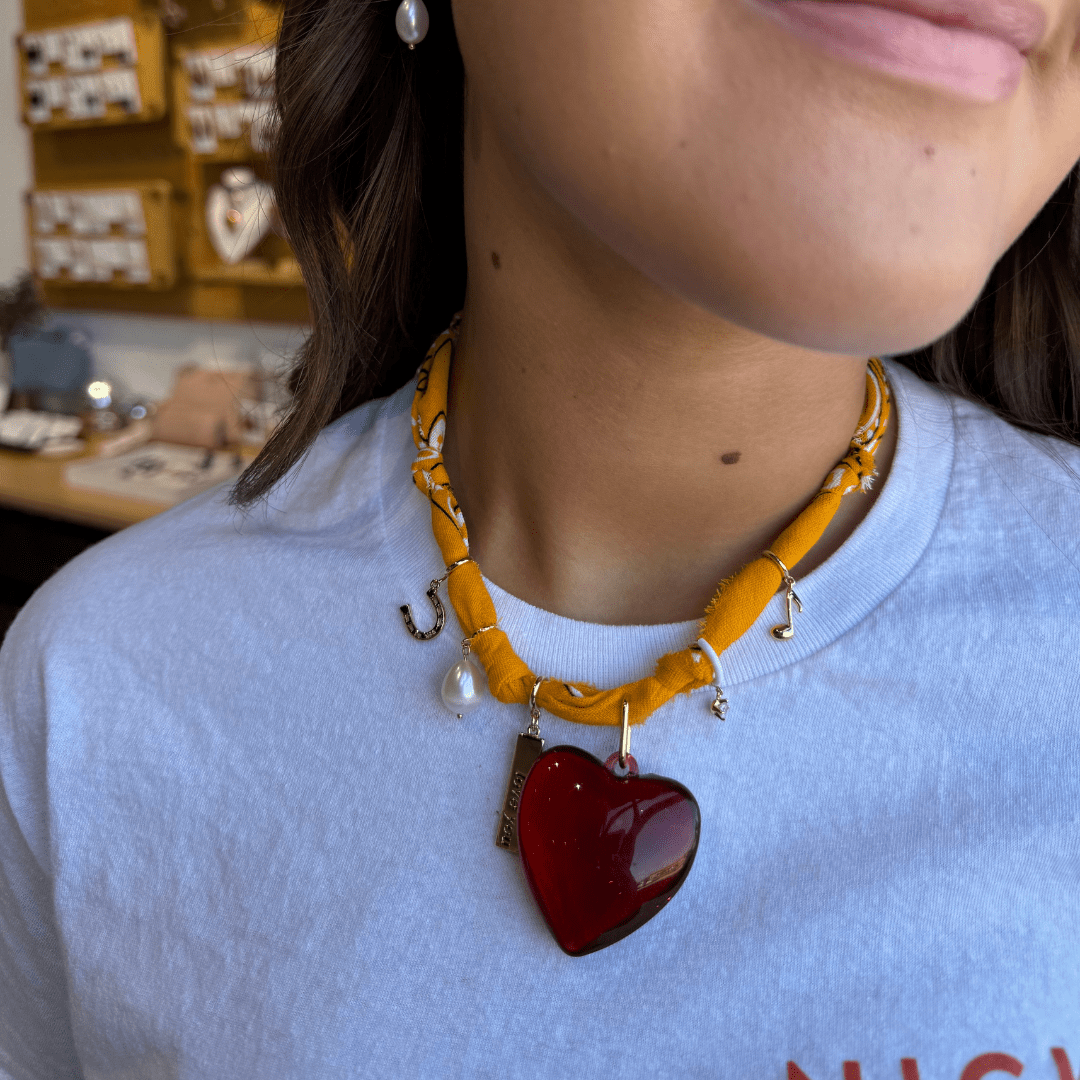 Yellow Bandana Necklace