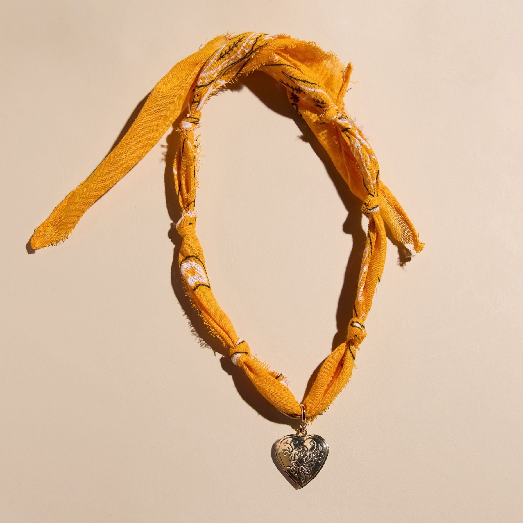 Yellow Bandana Necklace