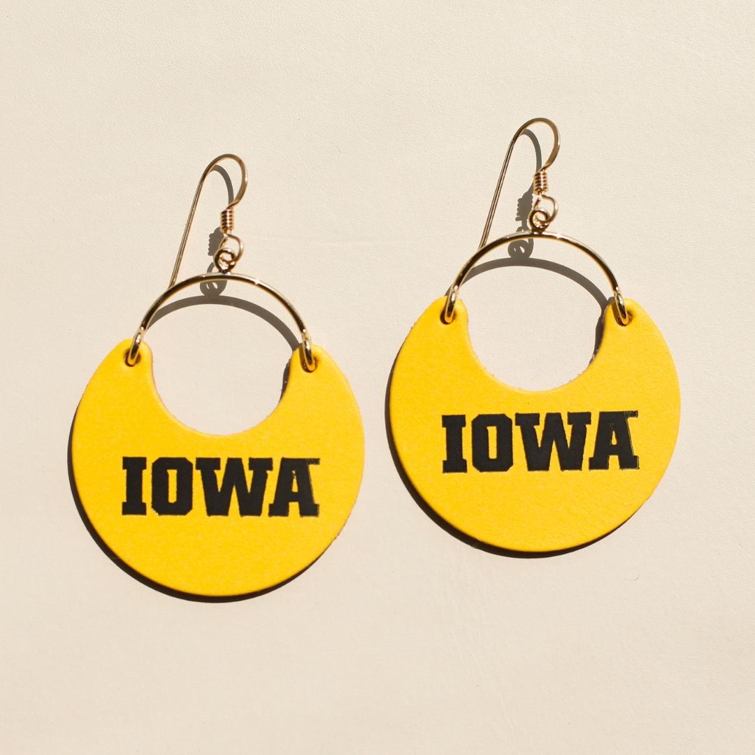 Yellow University of Iowa Ninas