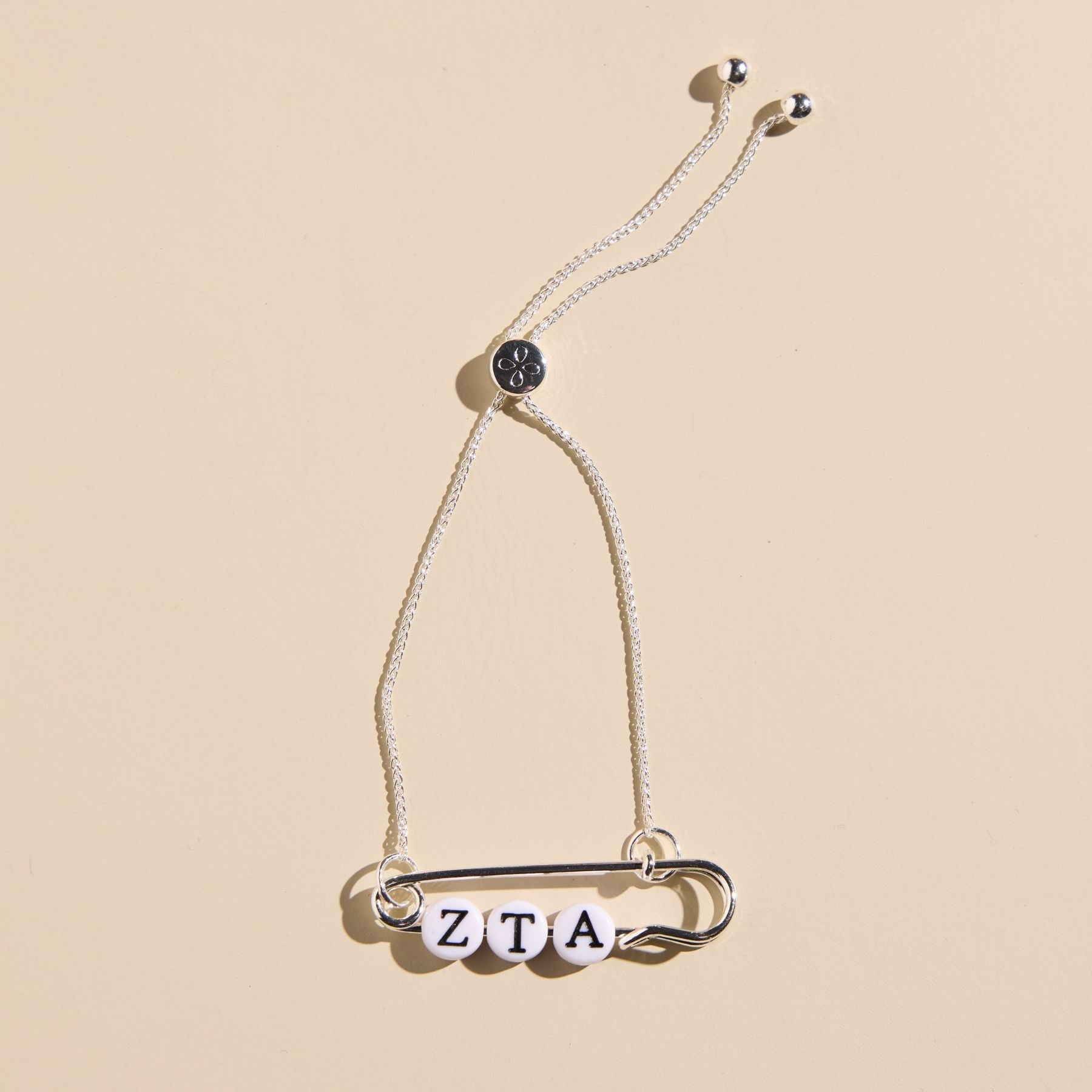 Zeta Tau Alpha Sorority Safety Pin Bracelet - Officially Licensed