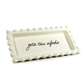 Zeta Tau Alpha Jewelry Dish - Rectangular Cursive Script Sorority Name
