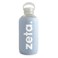 Zeta Tau Alpha Glass Water Bottle with Silicone Sleeve