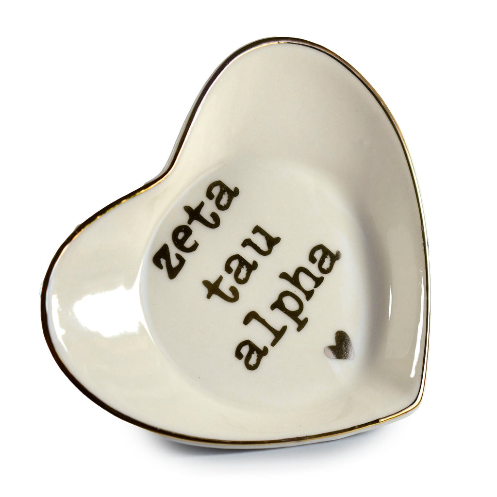 Zeta Tau Alpha Ceramic Ring Dish